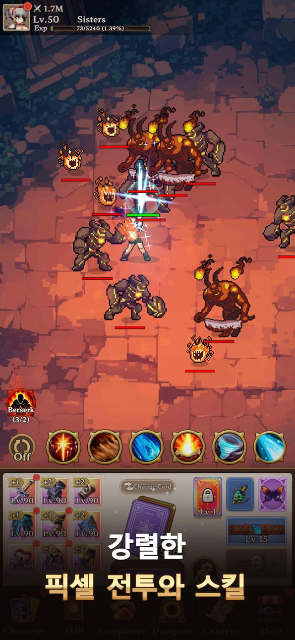 Dungeon Sisters : IDLE RPG iOS Mod IPA screenshot 7 - iOS game interface