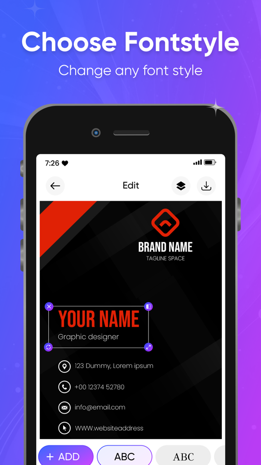 #6. Business Card Generator, Maker (iOS) 由: Growup Infosoft
