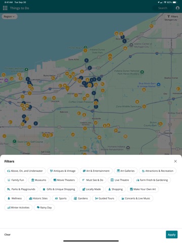Indiana Dunes Tourism iPad screenshot