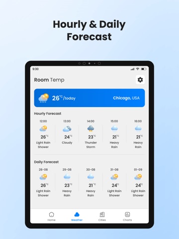 Home Temperature Monitor iPad screenshot