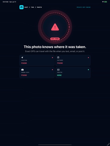 Mr. Metadata Cleaner | Photos iPad screenshot