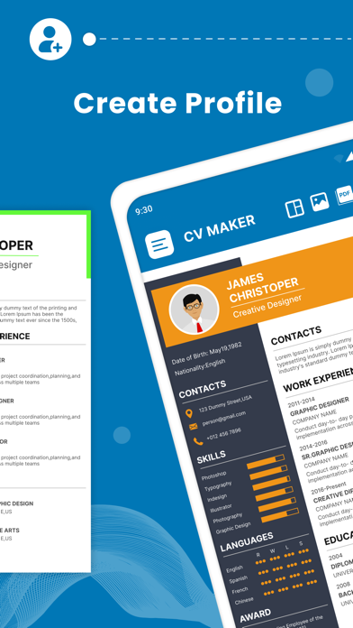 ResumeArt CV Maker Appのおすすめ画像1