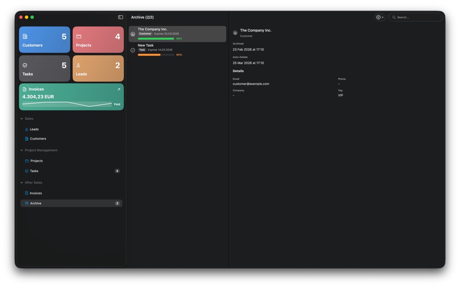 #10. MirCRM (macOS) Von: Burzcast SRL