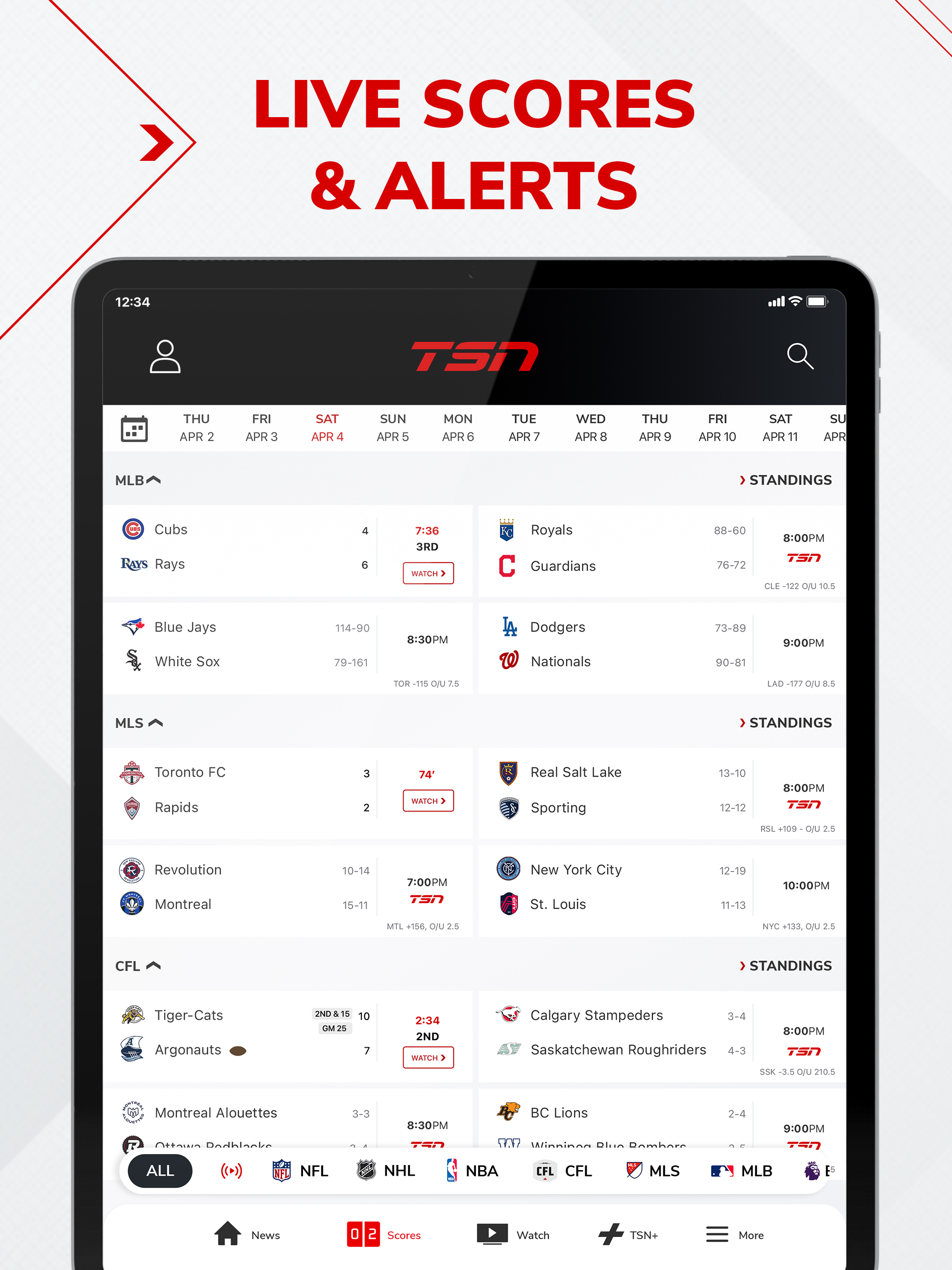 TSN: Live Sports, News, Scores