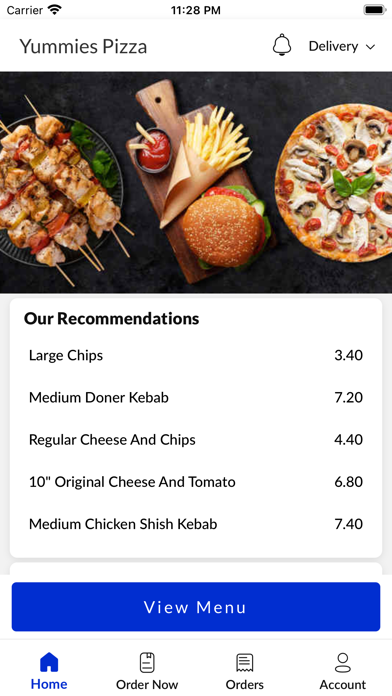 Yummies Pizza Monmouth. Screenshot