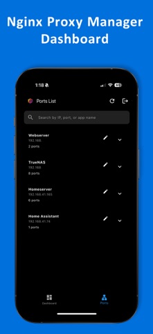 Nginx Mobile Dashboard Screenshot 4 of 5