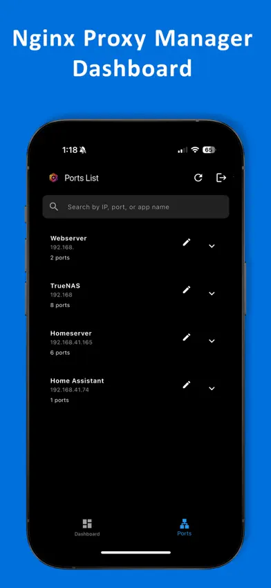 Nginx Mobile Dashboard screenshot 4
