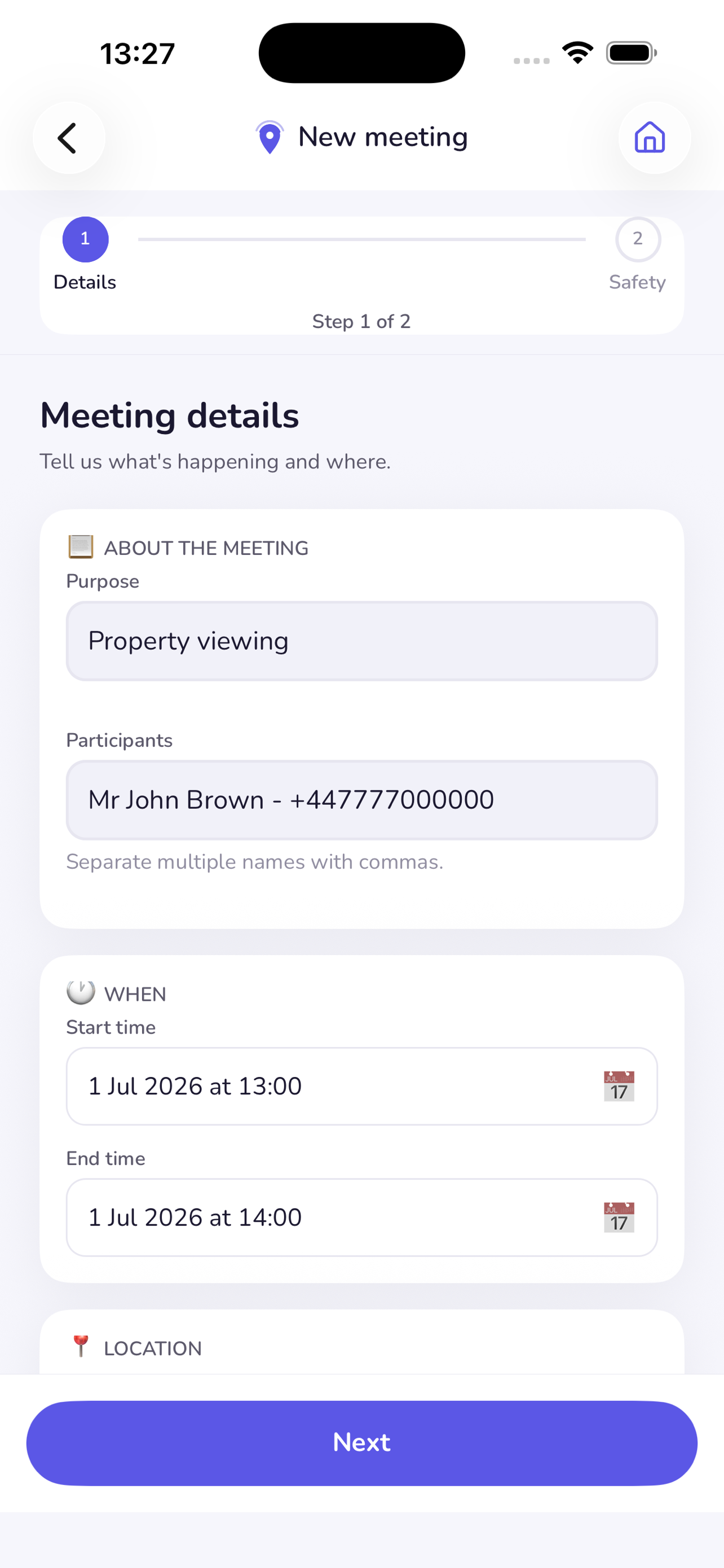 MySafeMeet:  Personal Safety screenshot 4