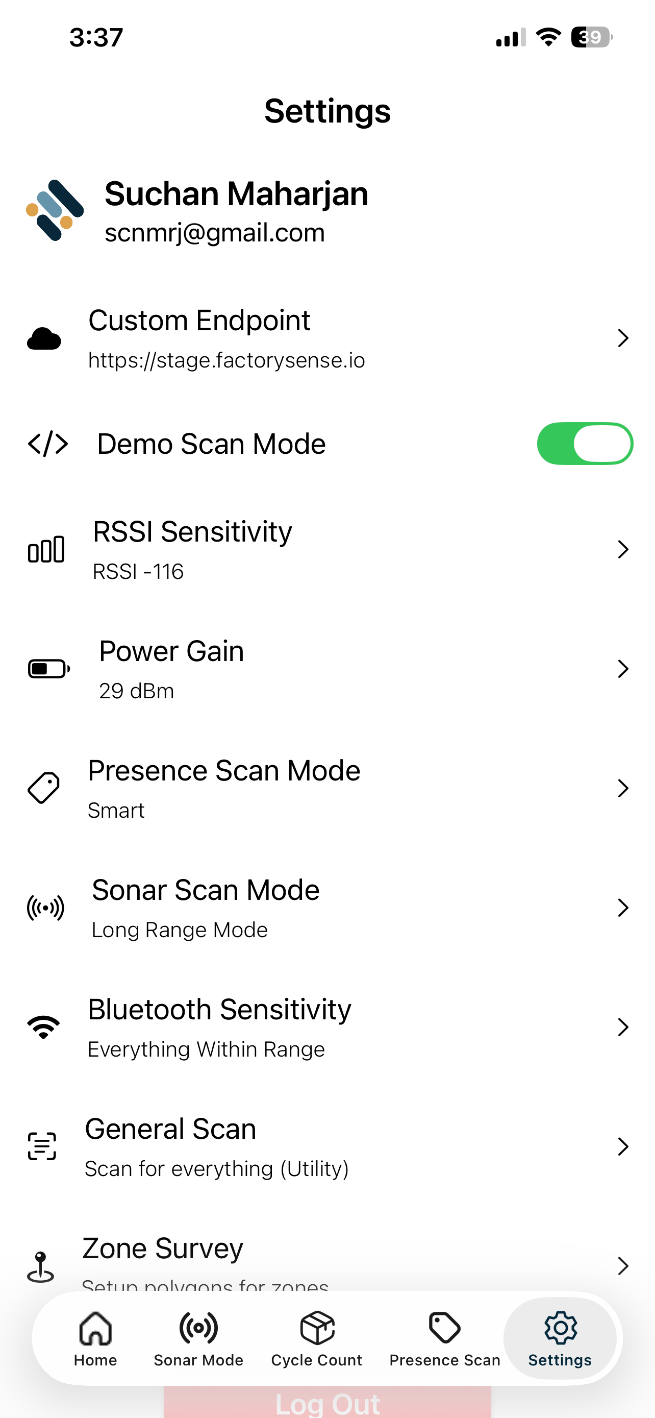 FactorySense App screenshot 7