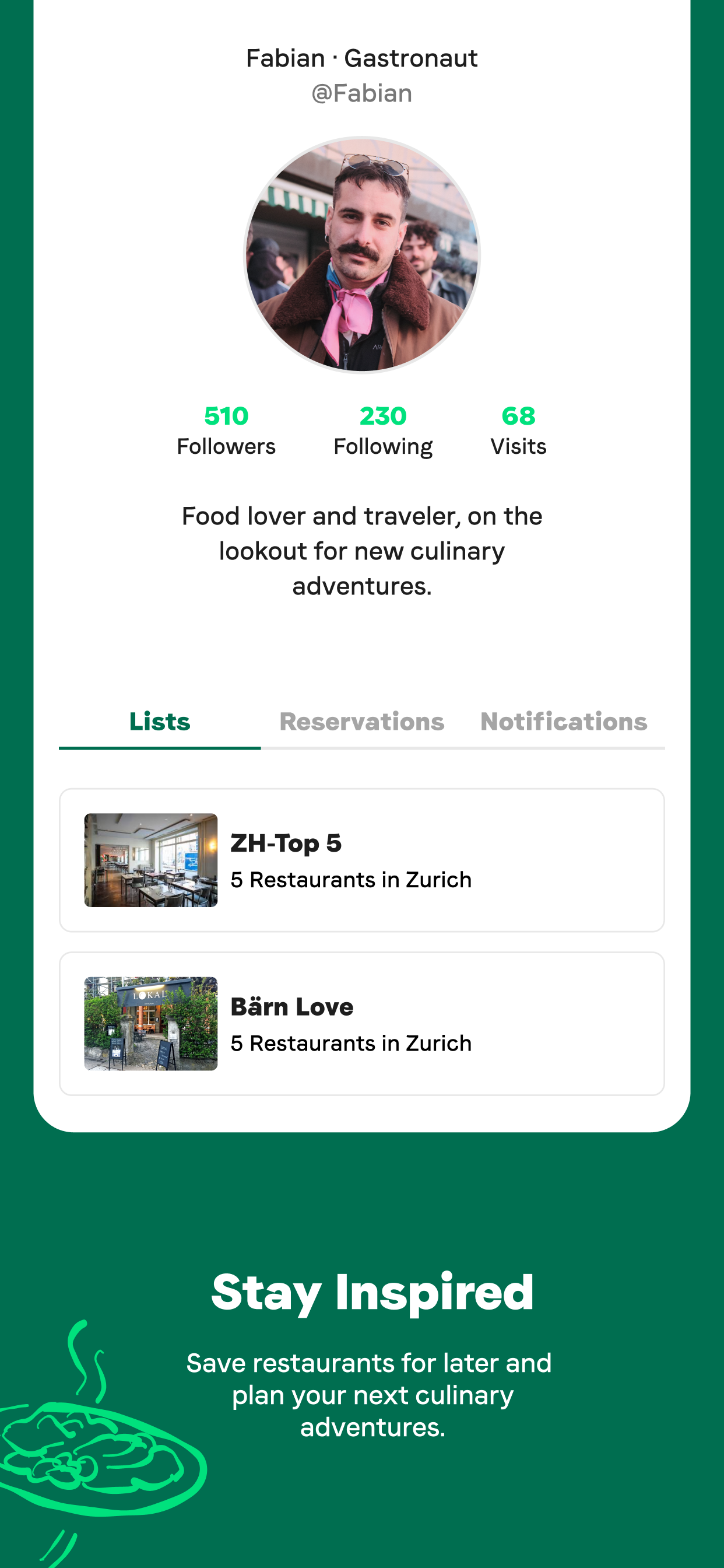 Taste Match: Restaurant finder