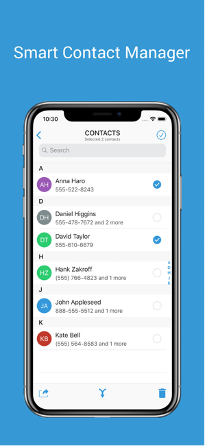 1Contact Pro: Clean & Backup Screenshot
