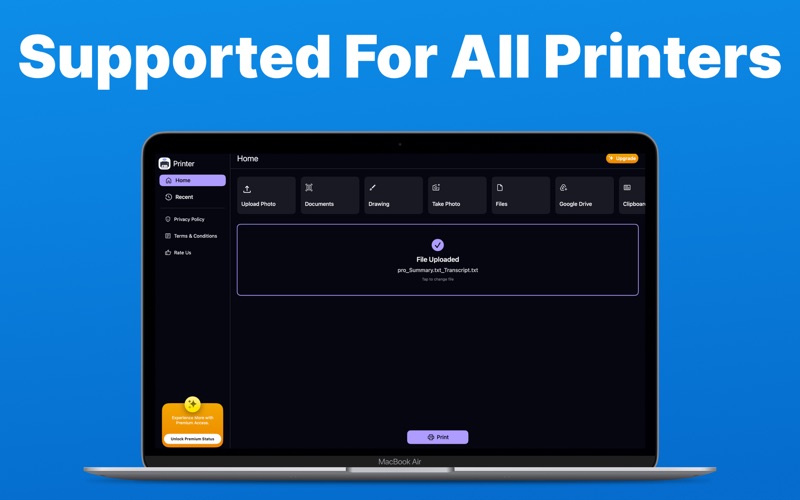 App for Epson Printer-IPRINT iPhone screenshot