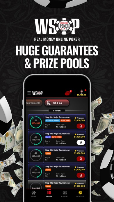 WSOP Real Money Poker – NJ Screenshot