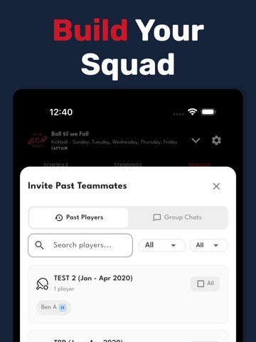CCA Sports Leagues iPad screenshot