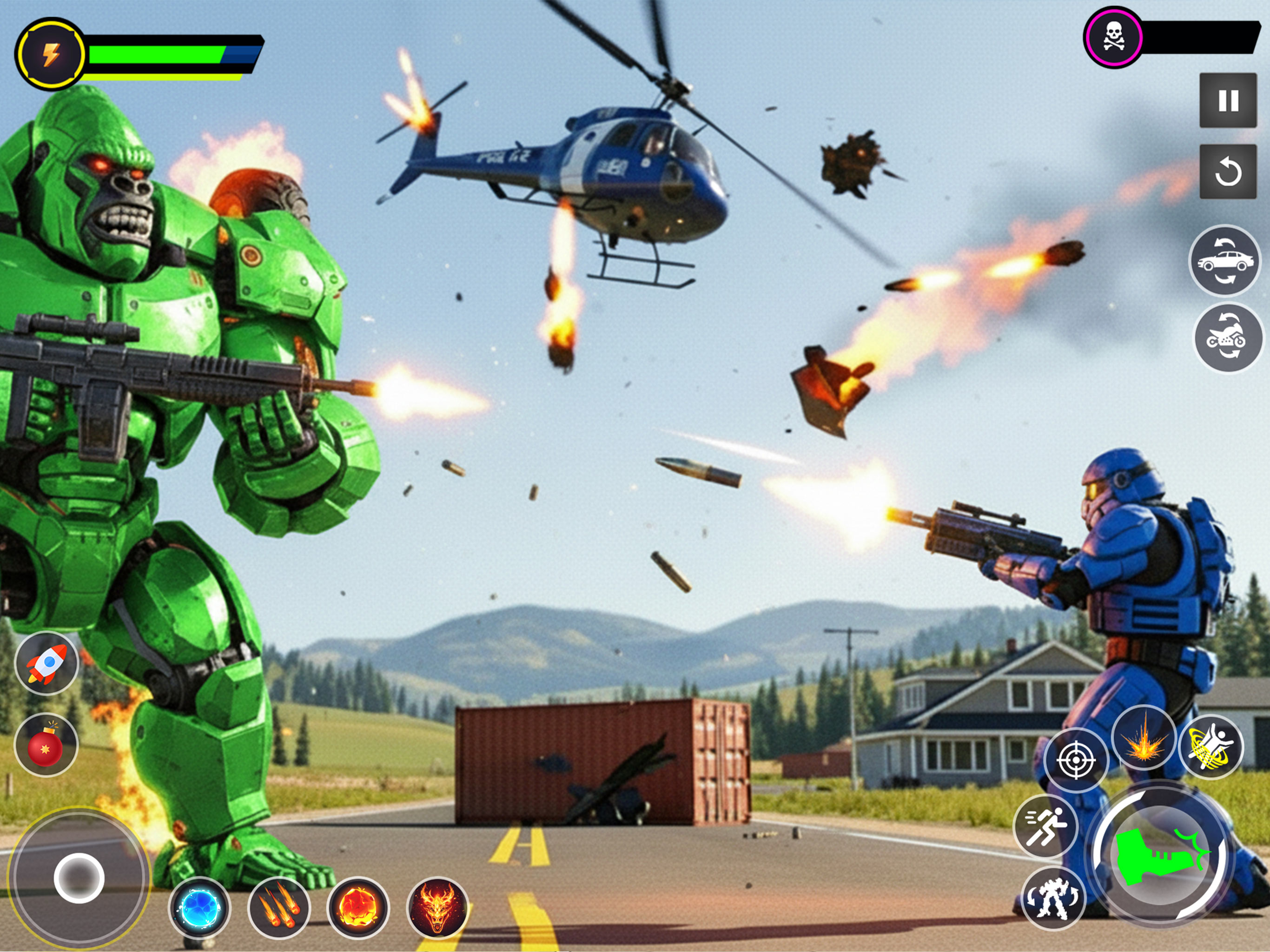 Gorilla Robot Transform Game