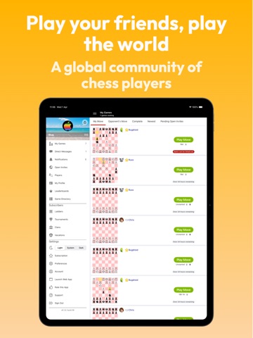Red Hot Pawn Play Chess iPad screenshot