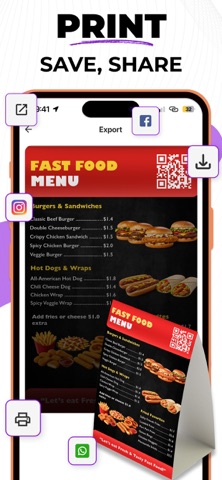 Menu Maker - Food & Restaurant screenshot