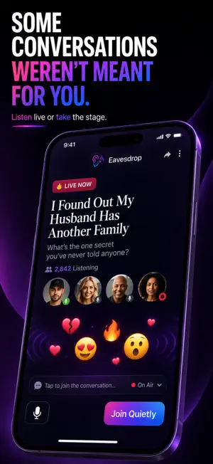 Eavesdrop: Live Stories screenshot 1
