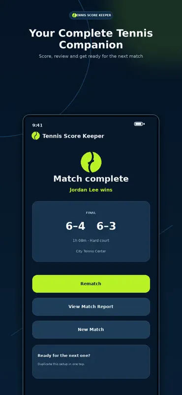 Tennis Score Keeper. screenshot 5 of 7