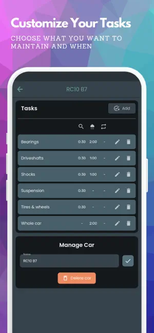 RC Maintenance Timer screenshot 2