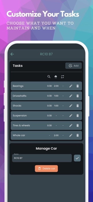 RC Maintenance Timer Screenshot 2 of 5