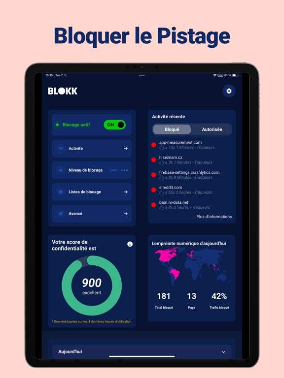 Screenshot #4 pour BLOKK: Protect Mobile Security