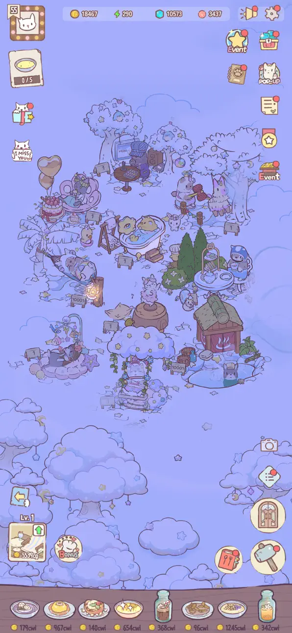 Cats&Soup: Relaxing Cozy Games iOS Mod IPA screenshot 2 - iOS game interface