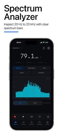 Frequency Analyzer: dB Meter iPhone screenshot