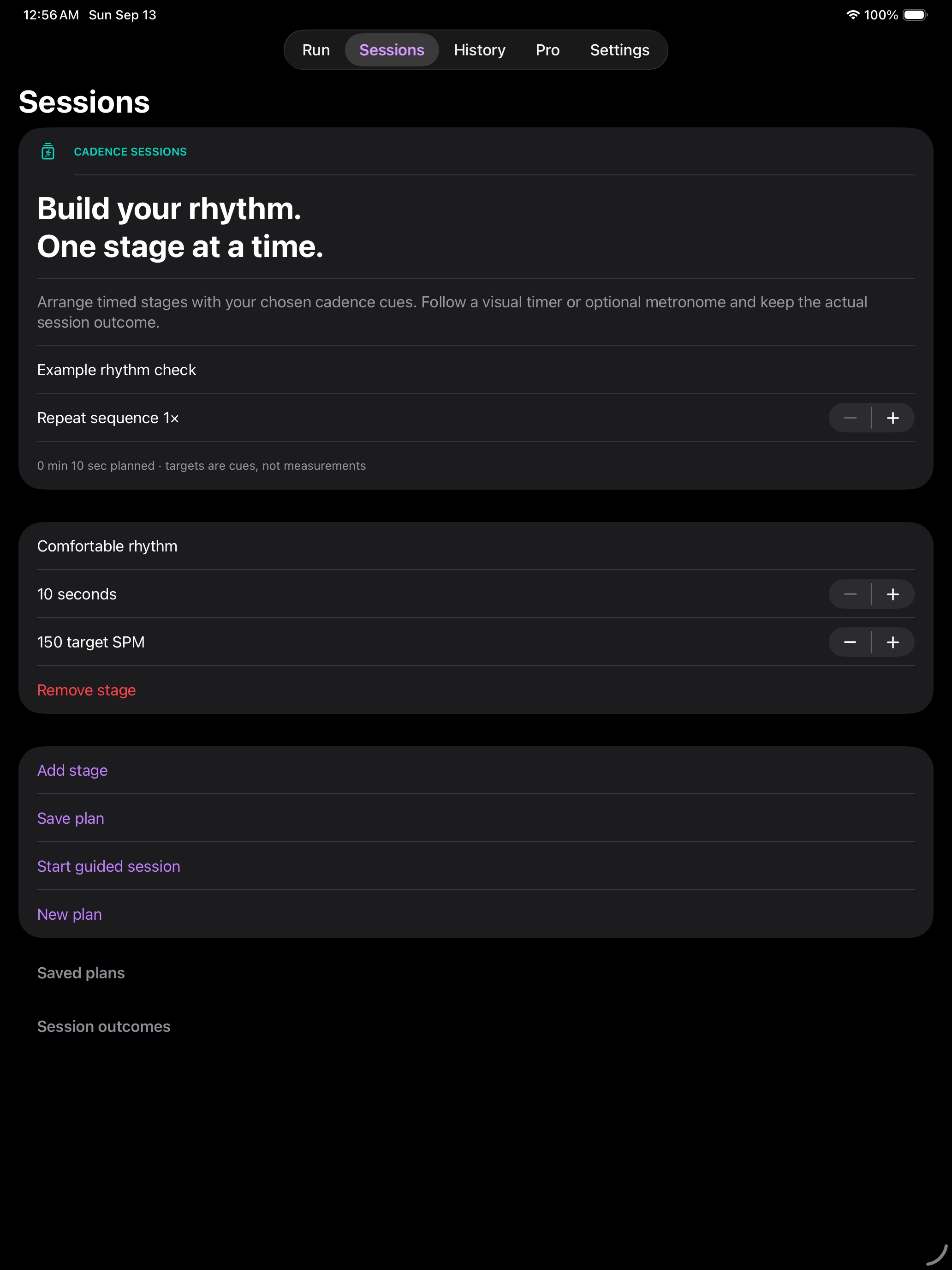 Strideloft: Cadence Metronome iPad screenshot 1 of 3