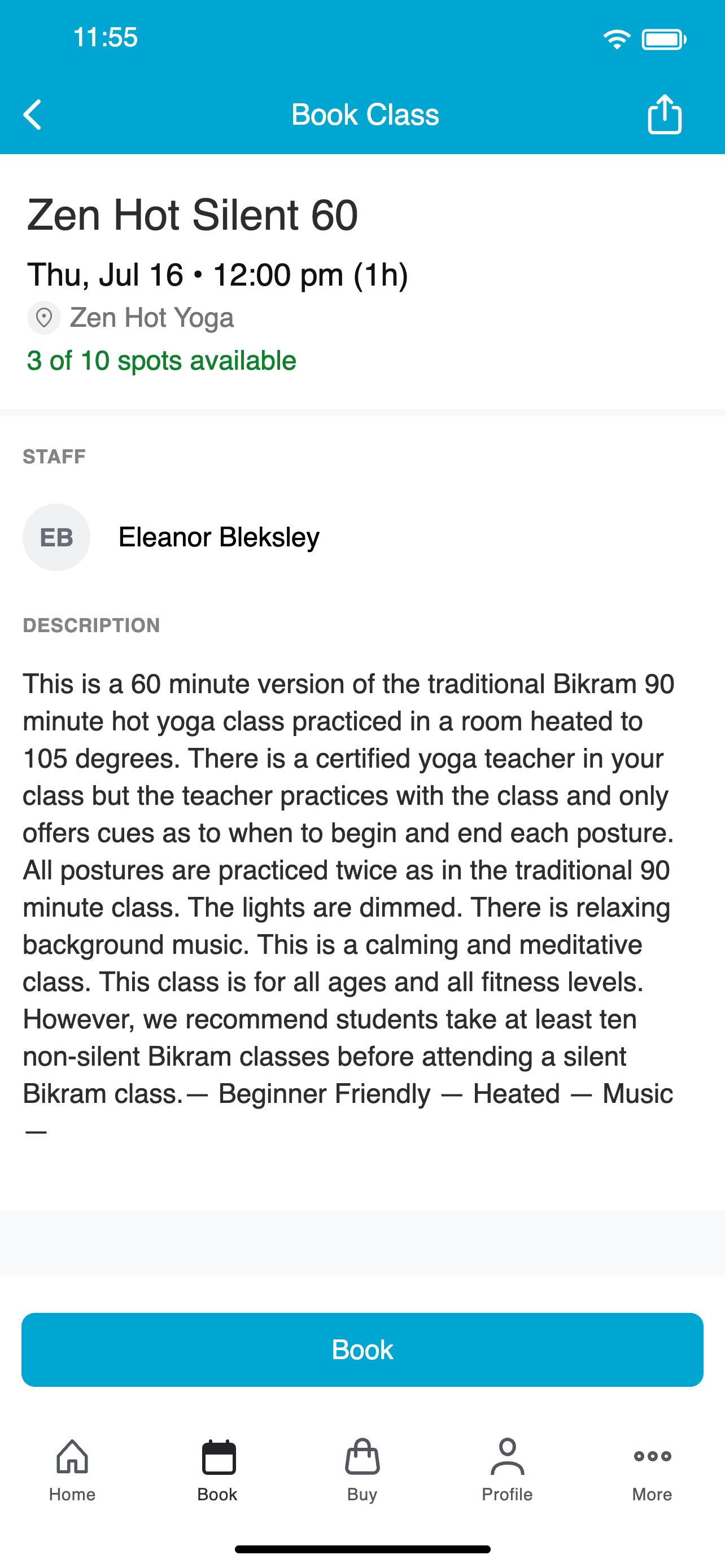 Zen Hot Yoga FW screenshot 3