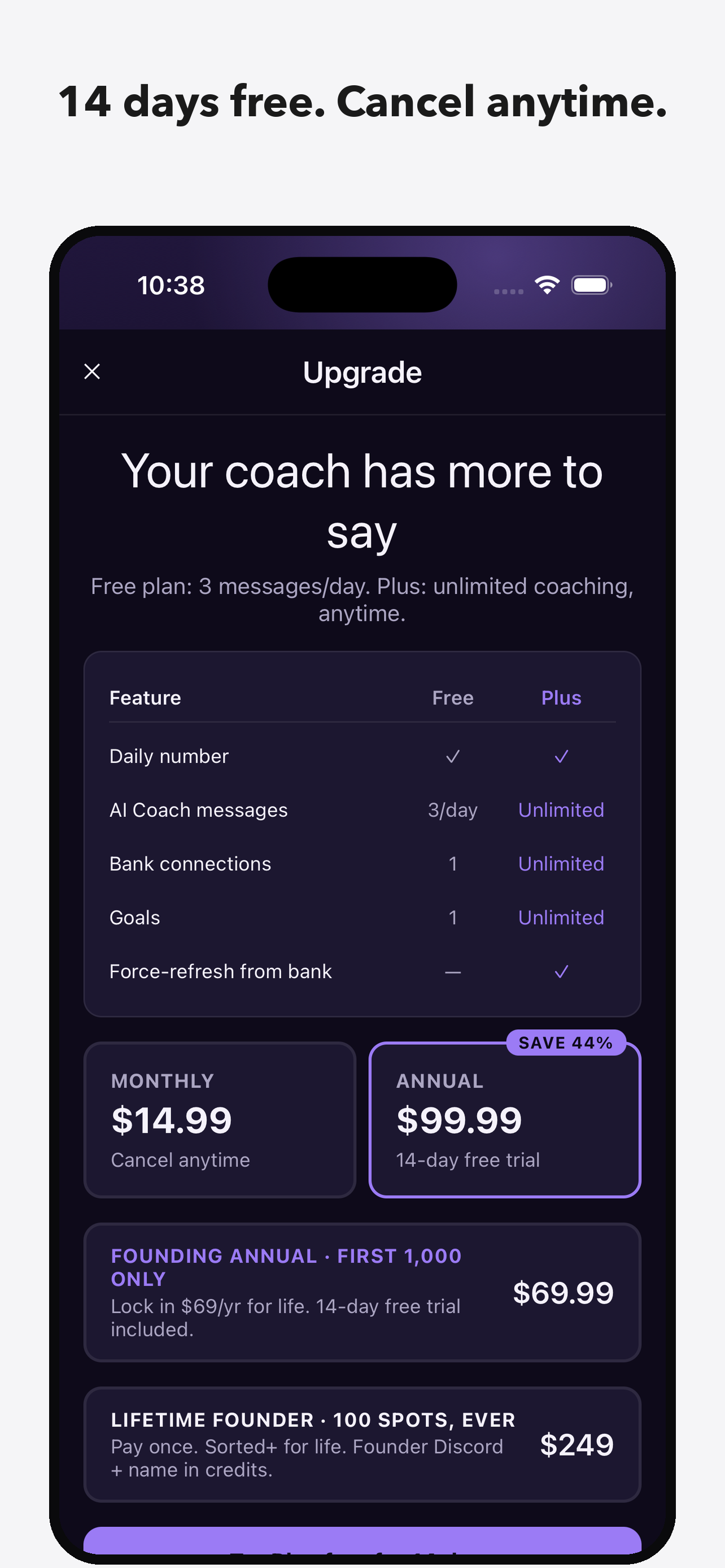 AI Money Coach: Sorted screenshot 8