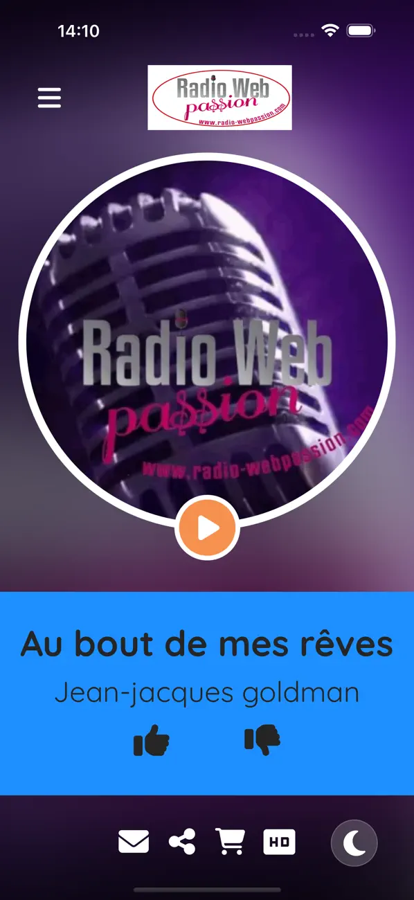 Screenshot #1 pour radio webpassion officiel