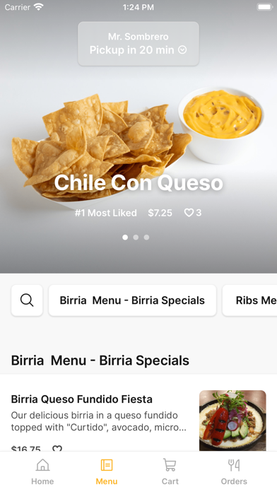 Mr. Sombrero iPhone screenshot 2 - Food & Drink app