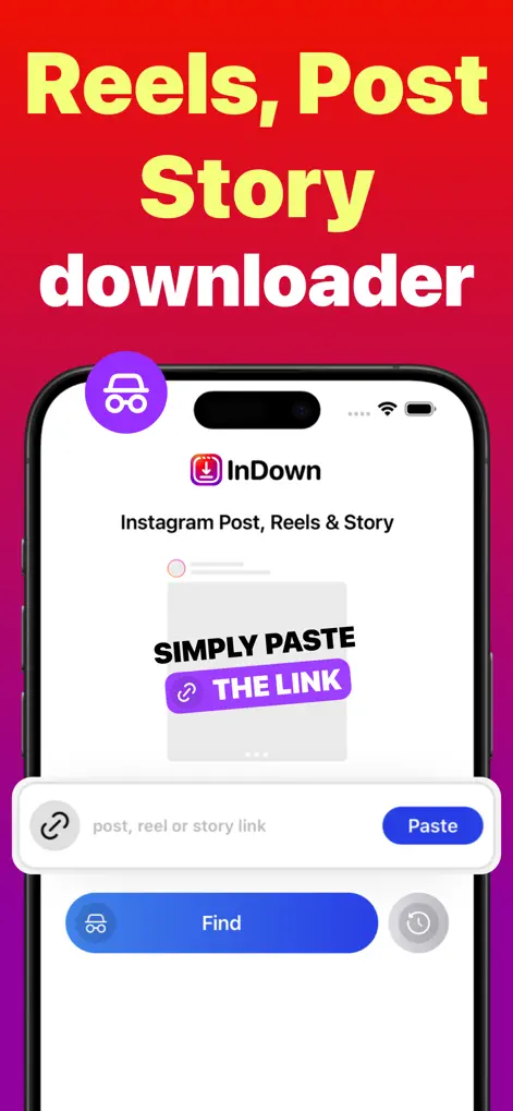InDown・Reels Video Story Saver - Social Networking App | MWM