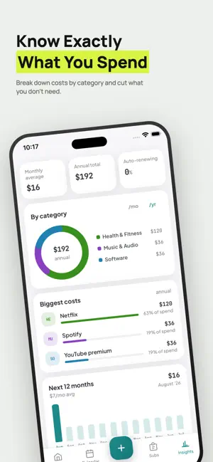 Subscription Tracker - Subflow screenshot 4