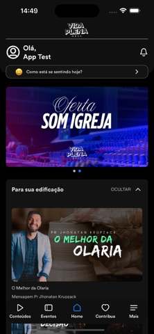 Vida Plena Hall iPhone screenshot