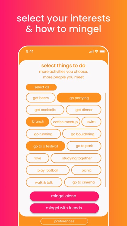 mingel: friends & events app screenshot-3