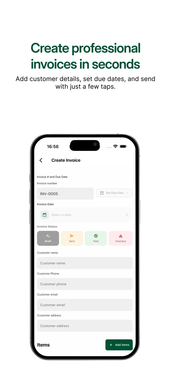Screenshot #2 pour Inflo Invoice