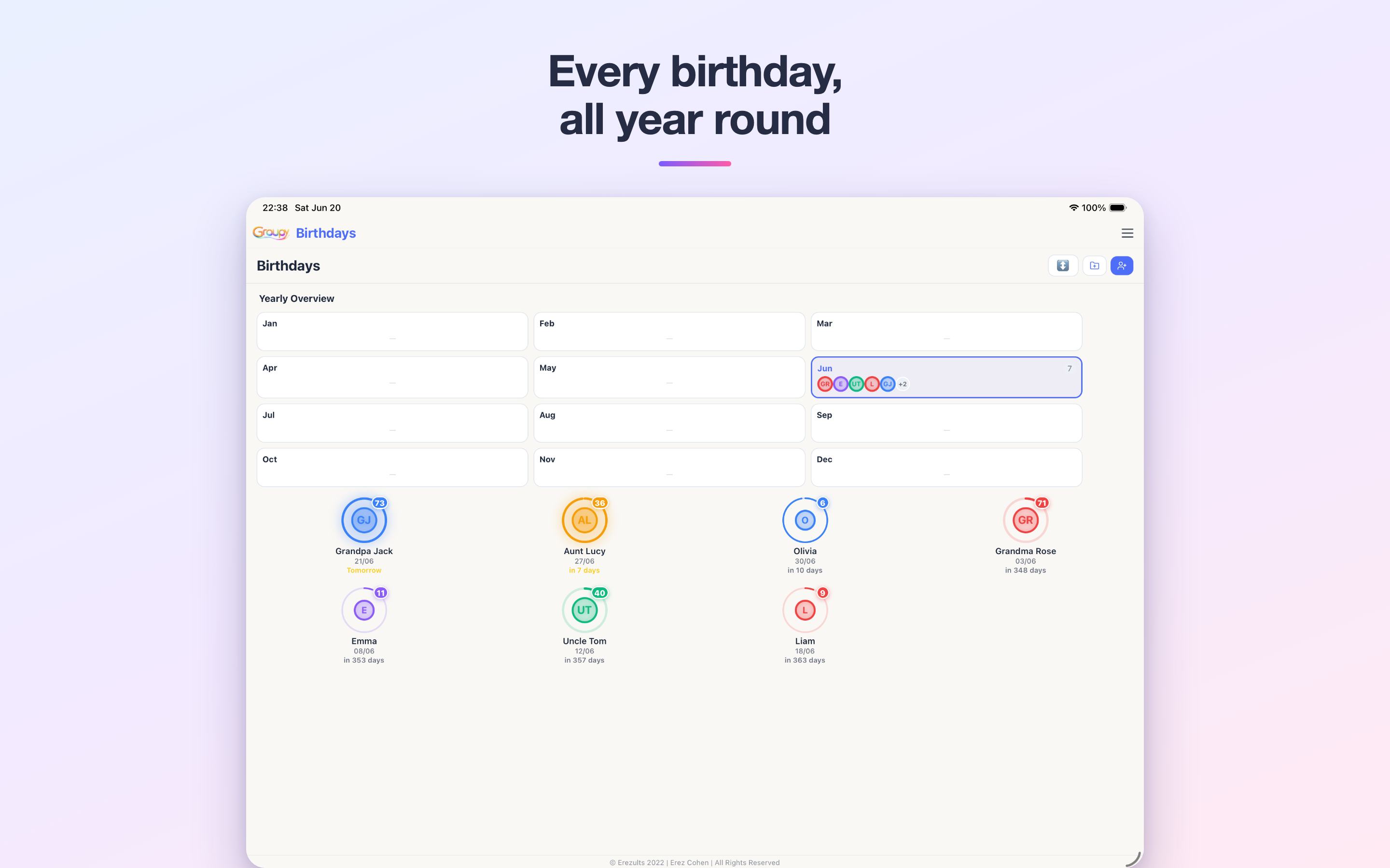 Groupy Calendar