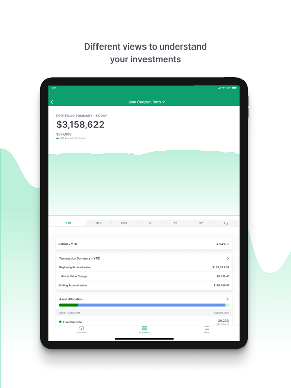 NoorVest iPad screenshot 3 - Finance app