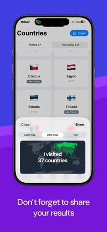 Country Count · 旅行足迹 screenshot