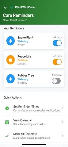 PlantWellCare screenshot