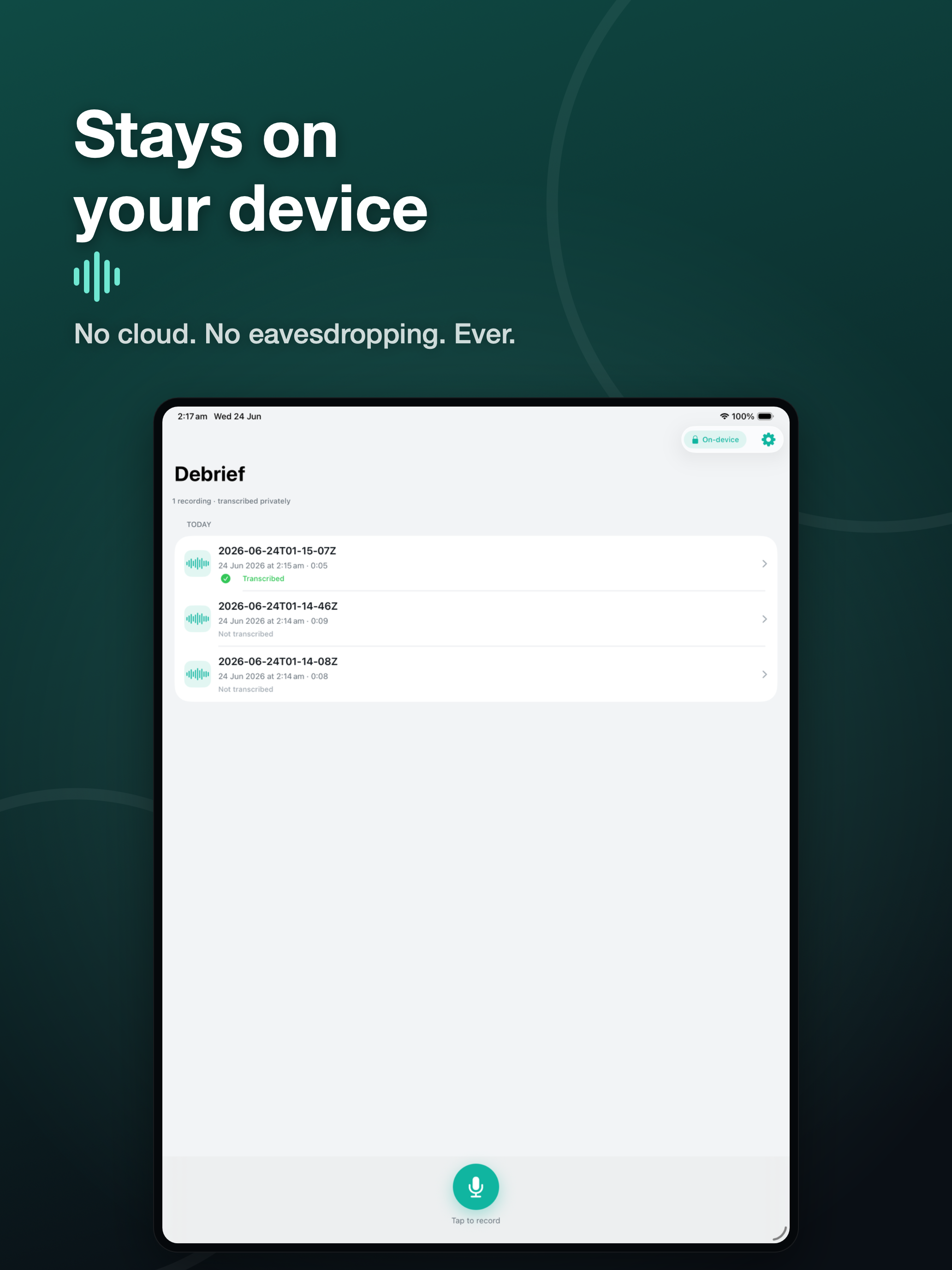 Debrief Notes screenshot 7