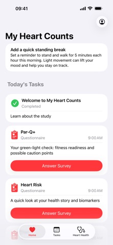My Heart Counts iPhone screenshot