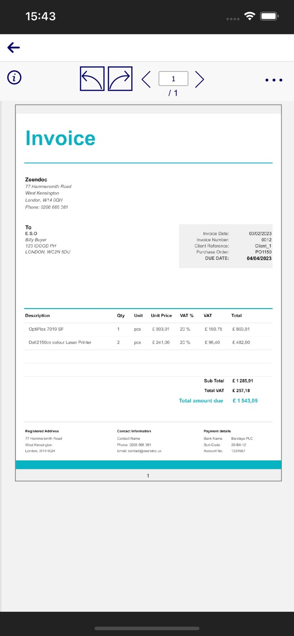 iPhone screenshot
