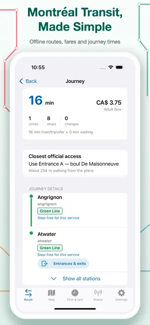 Montréal Metro REM Offline screenshot 1