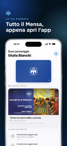 Mensa Italia iPhone screenshot