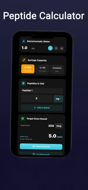 Pepster - Peptide Calculator screenshot 1