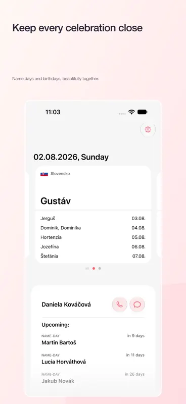 Name-day & Birthday Calendar screenshot 1 of 8