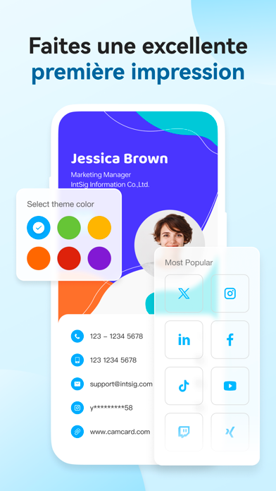 Screenshot #2 pour CamCard Assistant IA